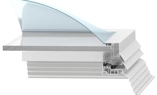 Lichtkuppel LK neo plus Aufbau
