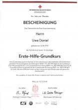 Bescheinigung